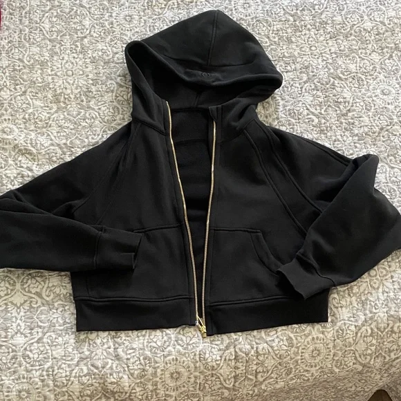 lululemon athletica Black Zip-Up Hoodie - Picture 1 of 3